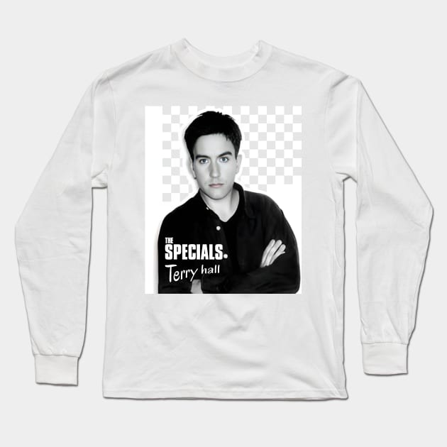 The specials, terry hall lead vocal Long Sleeve T-Shirt by Aloenalone